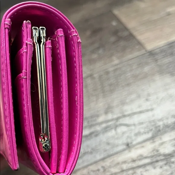 Ted Baker Fuchsia Wallet with Gold Accents - Picture 3 of 10